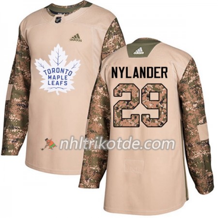 Toronto Maple Leafs Trikot William Nylander 29 Adidas 2017-2018 Camo Veterans Day Practice Authentic - Herren